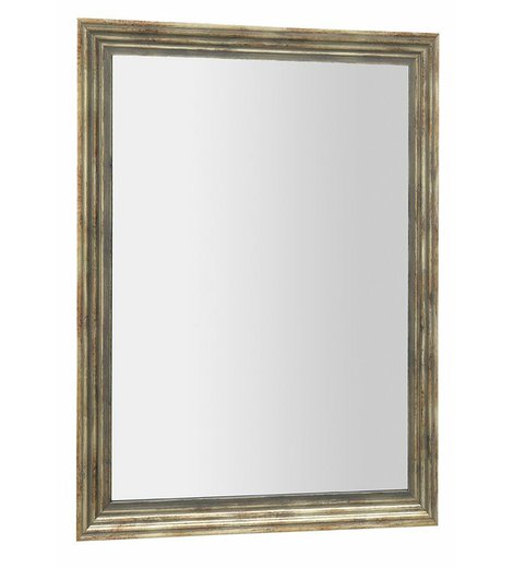 DEGAS zrcadlo v dřevěném rámu 71,6x91,6cm, černá/starobronz
