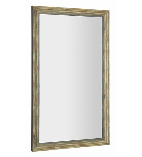 DEGAS zrcadlo v dřevěném rámu 71,6x121,6cm, černá/starobronz