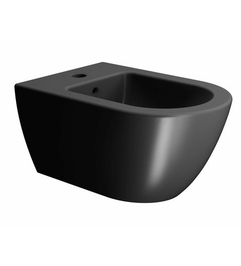 PURA bidet závěsný, 36x55cm, černá mat