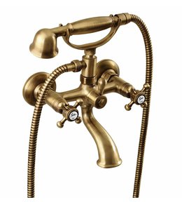 ANTEA nástěnná vanová baterie kompletní, bronz