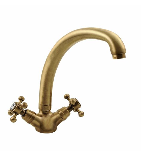 ANTEA stojánková dřezová baterie, výška 265mm, bronz