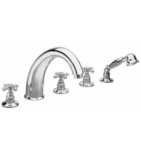 ANTEA pětiprvková baterie na okraj vany, chrom