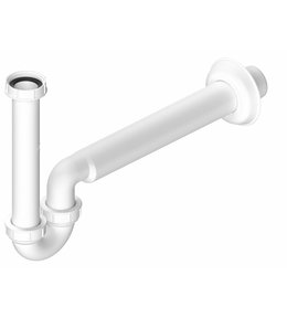 Umyvadlový/bidetový sifon 5/4", DN40, bílá