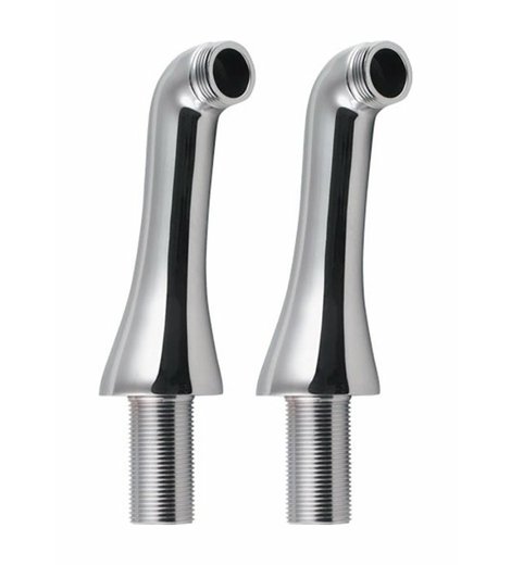 ANTEA připojení pro instalaci vanové baterie na okraj vany (pár), chrom