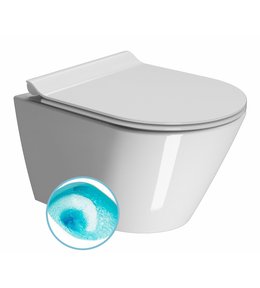 KUBE X závěsná WC mísa, Swirlflush, 36x50cm, bílá ExtraGlaze 941611