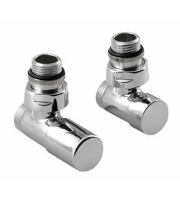 COMPACT připojovací sada ventilů ruční rohová, chrom