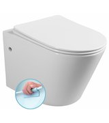 PACO závěsná WC mísa, Rimless, 36x53 cm, bílá