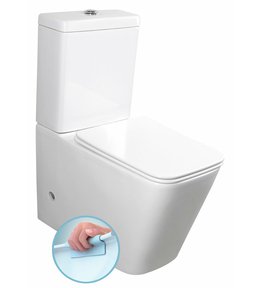 PORTO RIMLESS WC kombi, spodní/zadní odpad, bílá PC102WR