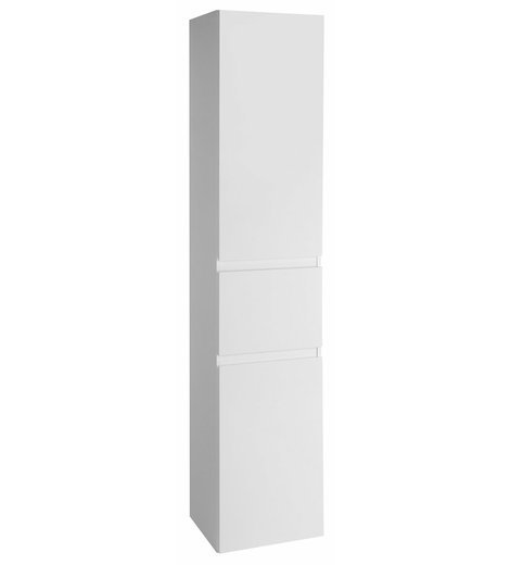 ALTAIR vysoká skříňka s košem 40x184x31cm, levá, bílá