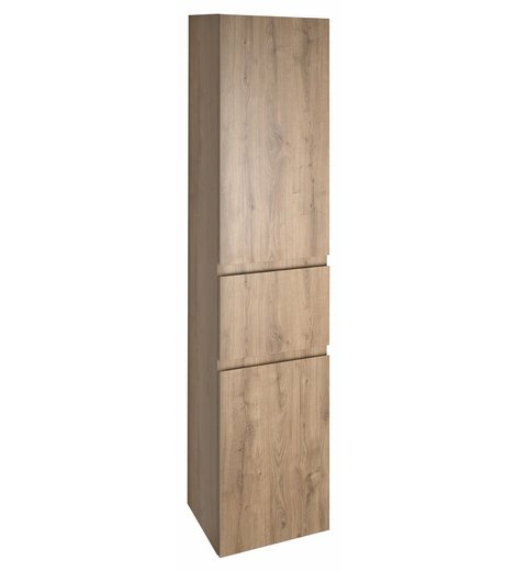 ALTAIR vysoká skříňka s košem 40x184x31cm, pravá, dub emporio