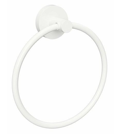 X-ROUND WHITE držák ručníků kruh, bílá mat