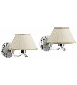 ISOTTA nástěnné svítidlo E27, 60W, 230V, 2 ks, chrom