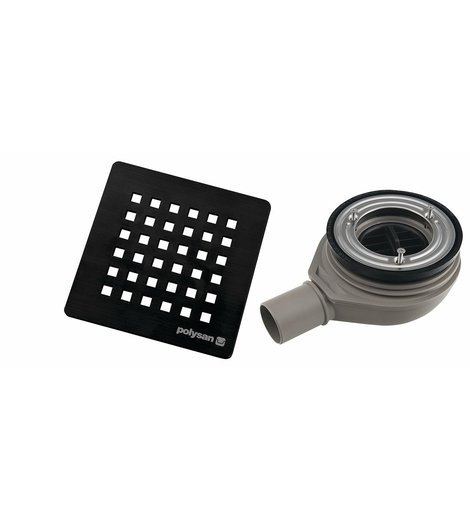 FLEXIA vaničkový sifon, průměr 90mm, DN40, krytka černá