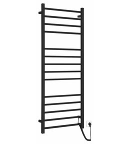 ESKINADO elektrický sušák ručníků, hranatý, 600x1500 mm, 130 W, černá