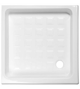 RETRO keramická sprchová vanička, čtverec 100x100x20cm, bílá 134001
