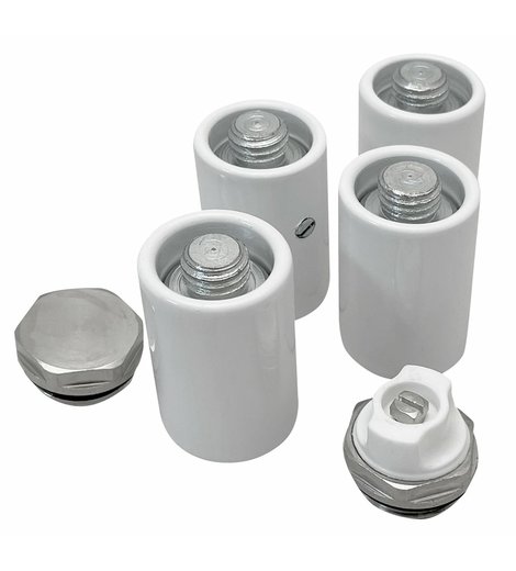 Set držáků radiátoru POSEIDON, bílá