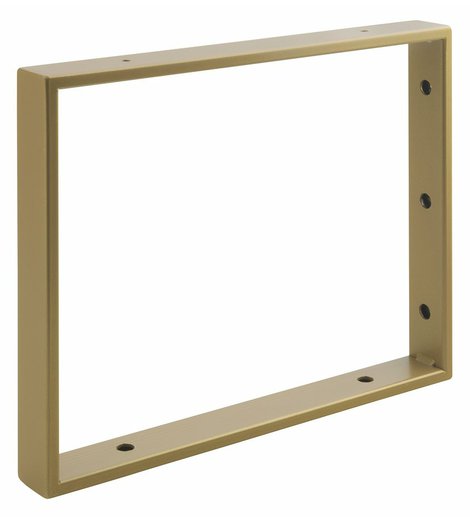 Podpěrná konzole 350x280x40mm, lakovaná ocel, zlato mat, 1 ks