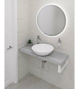 AVICE deska pod umyvadlo 60x36cm, tl.5cm, dub starobílý