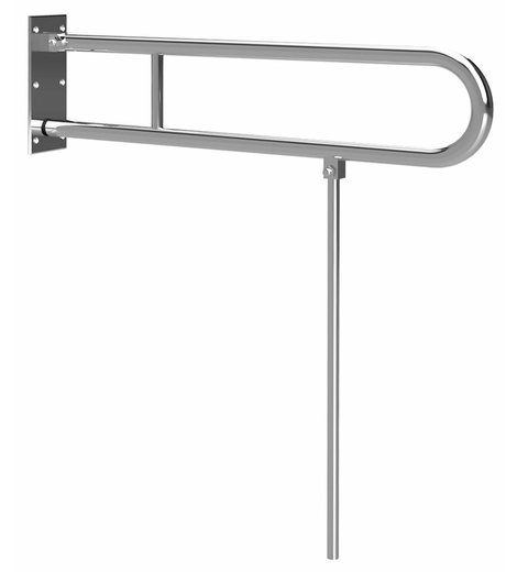 HANDICAP madlo sklopné s opěrnou nohou 813mm, nerez lesk