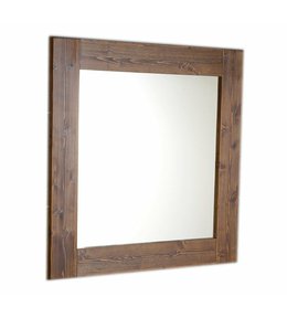 BRAND zrcadlo v dřevěném rámu 600x800mm, mořený smrk BA058S