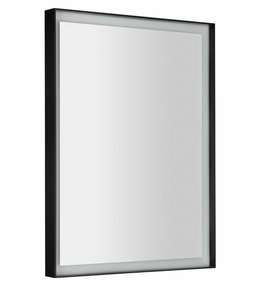 SORT zrcadlo s LED osvětlením 60x80cm, senzor, 2700-6500K, černá mat ST080S