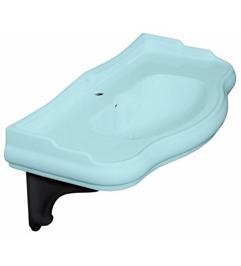 RETRO keramická konzole pro umyvadlo 105001, 1 ks, černá mat