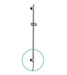 Sprchová tyč s vývodem vody, posuvný držák, 720mm, chrom 1202-08