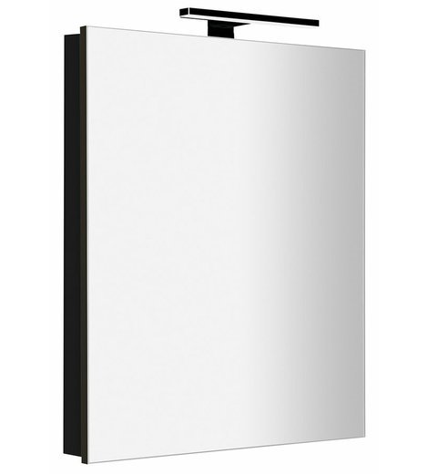 GRETA galerka s LED osvětlením, 60x70x14cm, černá mat