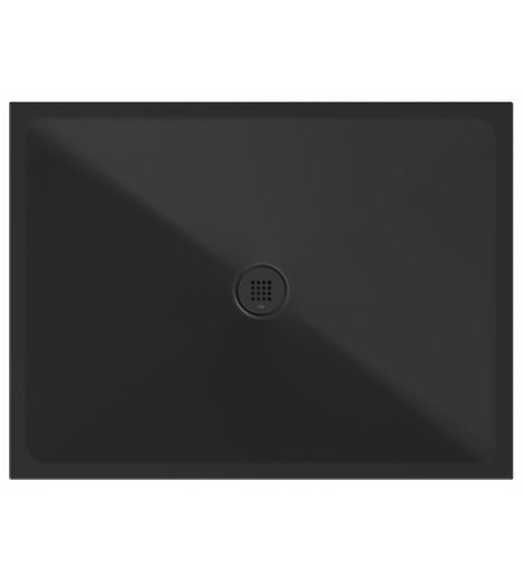 Keramická sprchová vanička, obdélník 120x90x2cm, černá mat
