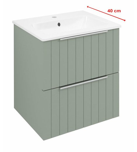 CIRASA STRIP umyvadlová skříňka 48x54x39cm, verde