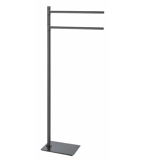TRILLY stojan na ručníky, hranatý, gun metal