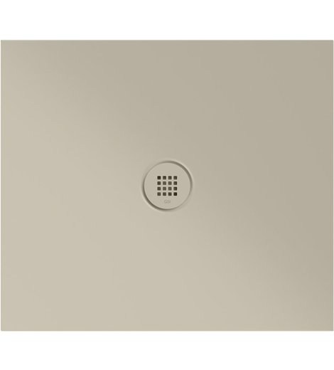 Keramická sprchová vanička, obdélník 80x70x2cm, creta mat