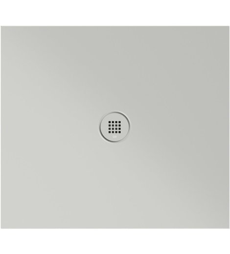 Keramická sprchová vanička, obdélník 90x80x2cm, cenere mat