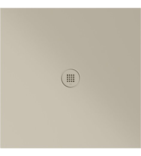 Keramická sprchová vanička, čtverec 90x90x2cm, creta mat