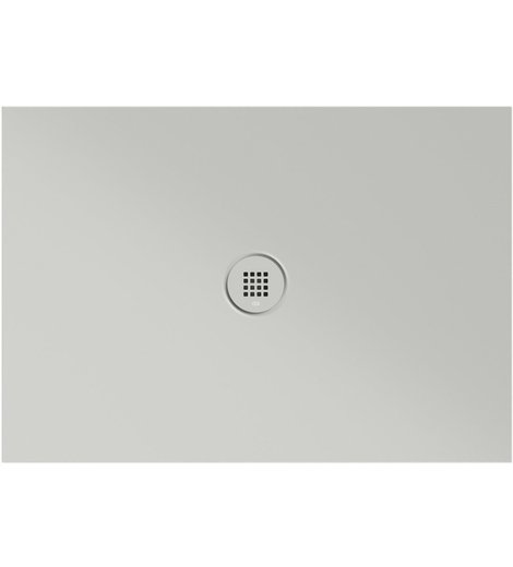 Keramická sprchová vanička, obdélník 100x70x2cm, cenere mat