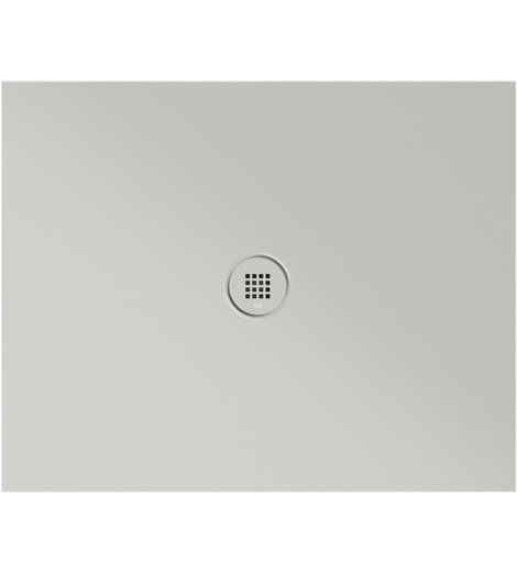 Keramická sprchová vanička, obdélník 100x80x2cm, cenere mat