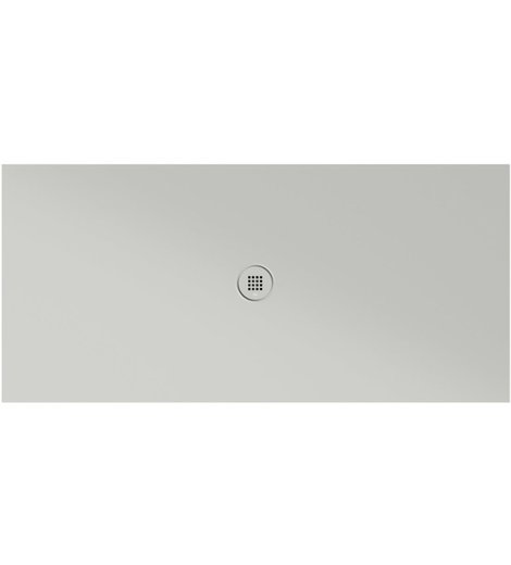 Keramická sprchová vanička, obdélník 170x80x2cm, cenere mat