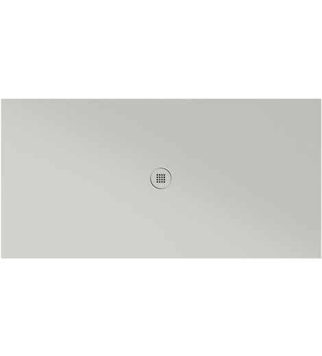 Keramická sprchová vanička, obdélník 180x90x2cm, cenere mat