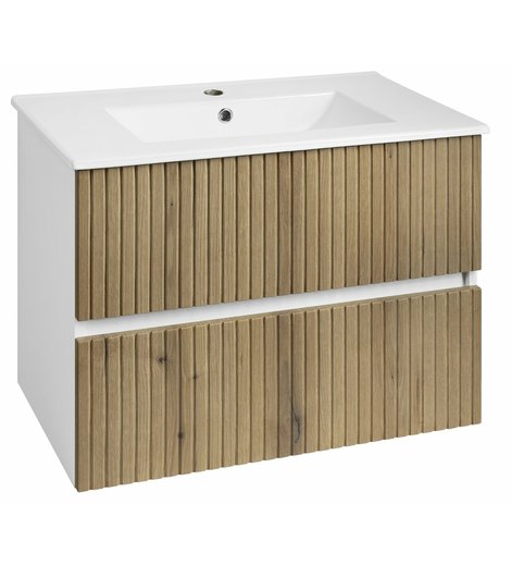 PANEDA STRIP umyvadlová skříňka 74,5x55x45,2cm, dub emporio