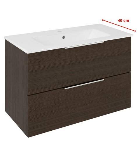 CIRASA umyvadlová skříňka 78x54x39cm, borovice rustik