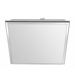 SILVER stropní LED svítidlo 28x28cm, 10W, 230V, 3000K/4000K/6500K, IP44, chrom