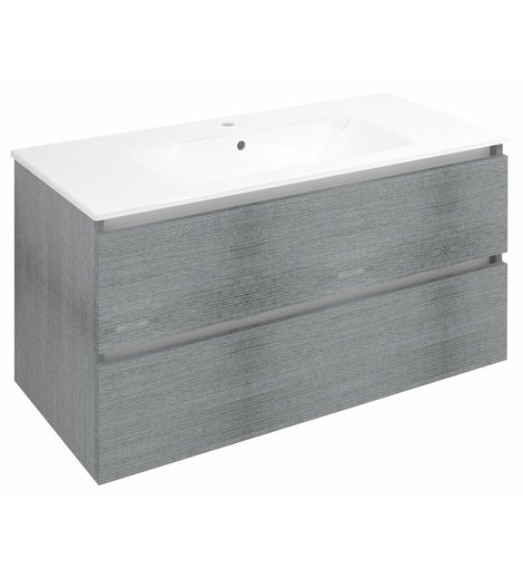 EZARA umyvadlová skříňka 99,8x52x46cm, dub stříbrný