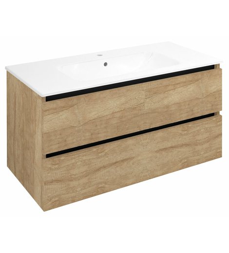 EZARA umyvadlová skříňka 99,8x52x46cm, dub alabama