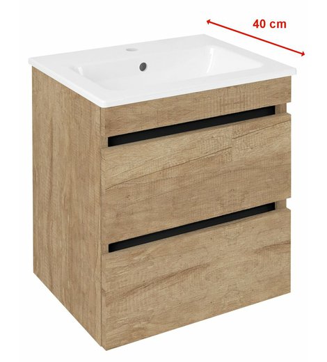 EZARA umyvadlová skříňka 48x54x39cm, dub alabama