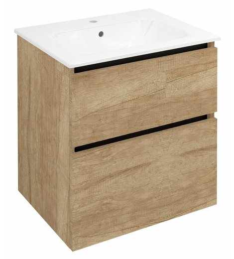 EZARA umyvadlová skříňka 59,2x64x46cm, dub alabama