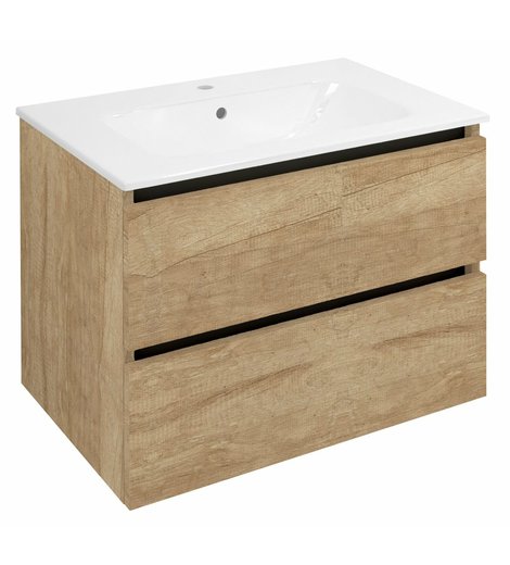 EZARA umyvadlová skříňka 69,8x52x46cm, dub alabama