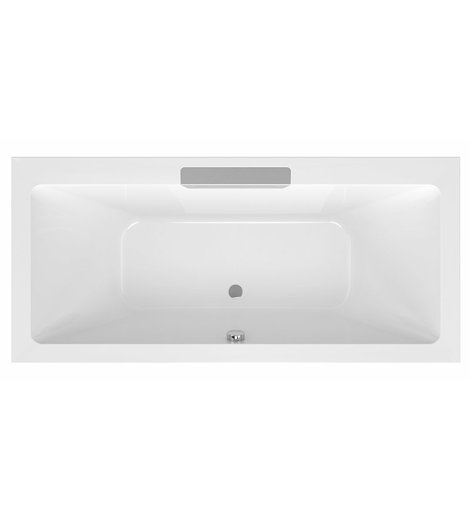 CASCATA obdélníková vana 185x85x45cm, kaskáda nerez