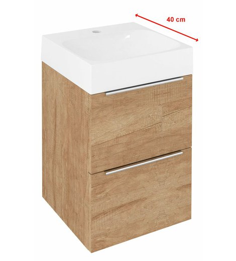 EMONA umyvadlová skříňka 39,4x55x39cm, dub alabama