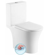 VITO WC kombi, Rimless, spodní/zadní odpad, bílá