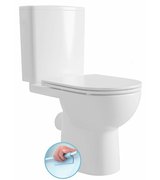 TAVON WC kombi, Rimless, zadní odpad, bílá
